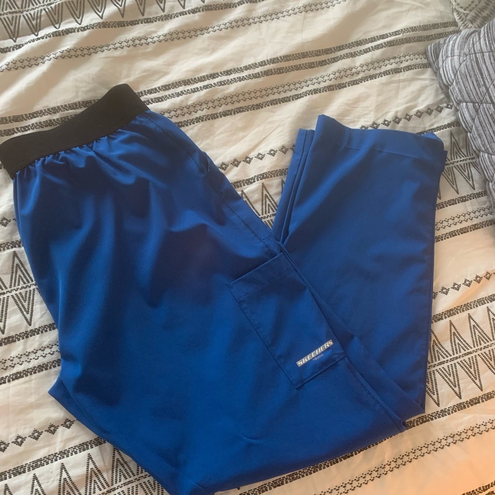 Sketchers royal blue scrub pants